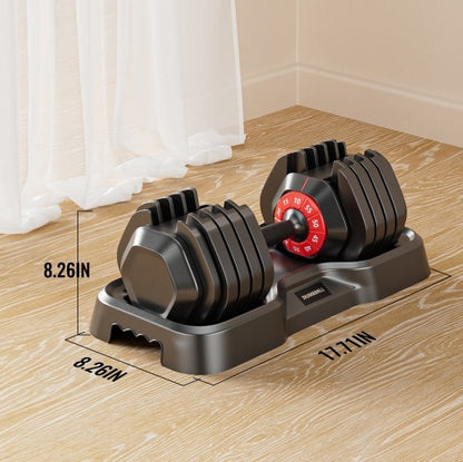 55LB 5-in-1 Adjustable Dumbbell with Anti-Slip Metal Handle