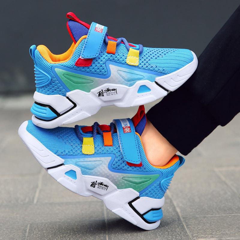 Kids Breathable Flying Woven Sneakers