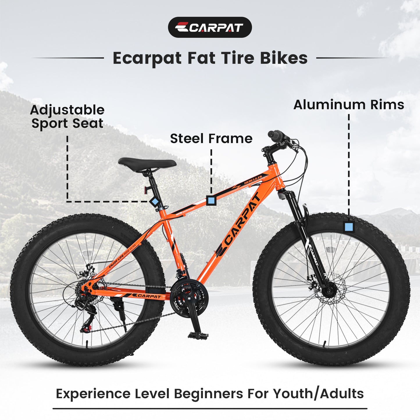 Bold Orange 26″ All-Terrain Bike – Model S26109