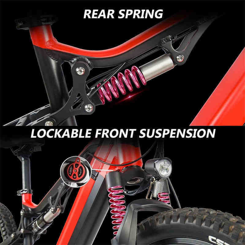 Bafang Motor Red 500W Electric Ebike