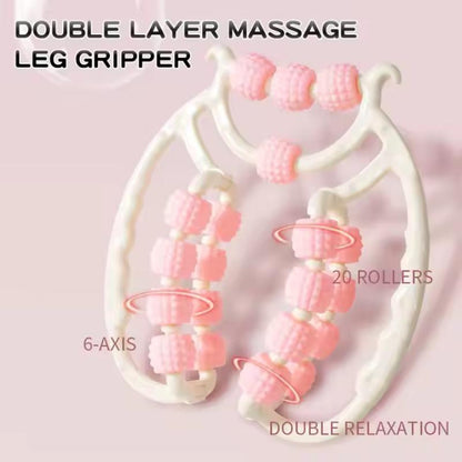 Double-Row 20-Roller Leg Massager